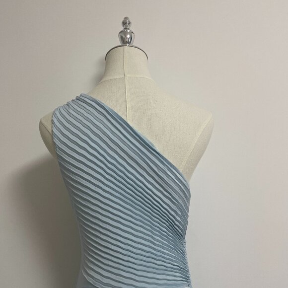 A.L.C. Light Blue One-Shoulder Midi Dress - Picture 9 of 13